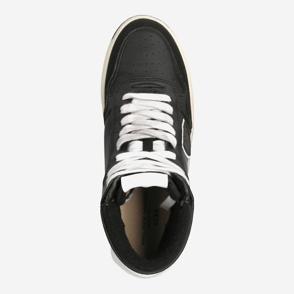 Philippe Model LYON HIGH RECYCLE' MIXAGE - Black - Sole