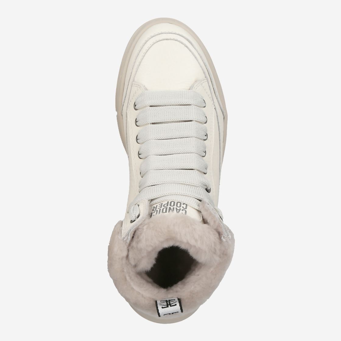 Candice Cooper VELA MID FUR - White - Sole