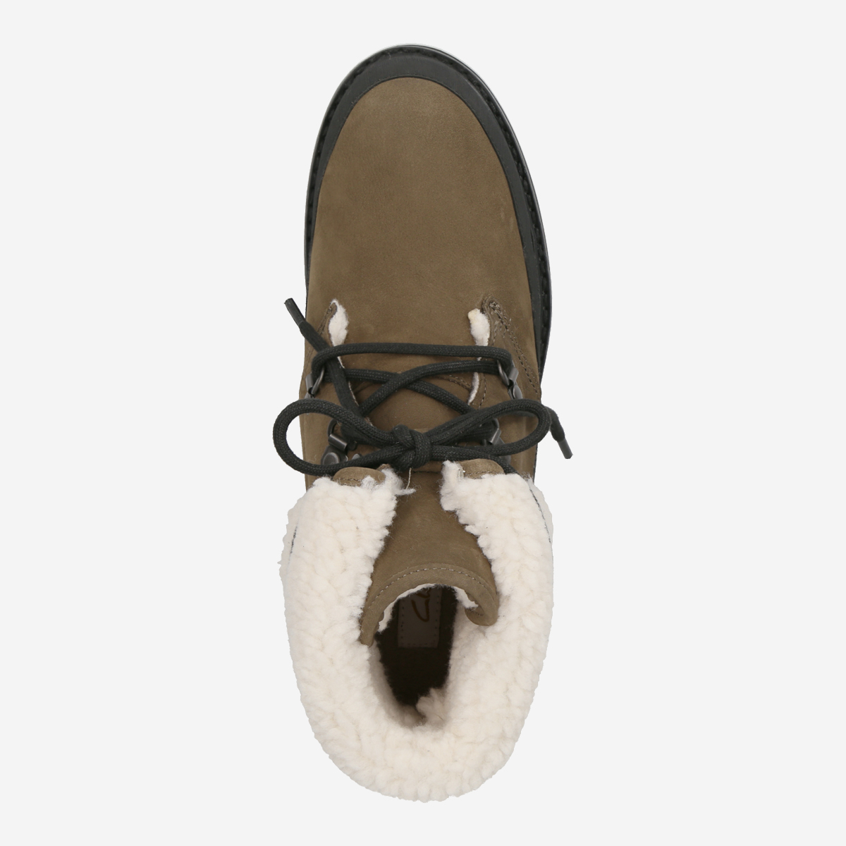 Clarks Orianna Turn 26167808 4 Warm lining in green/ olive green