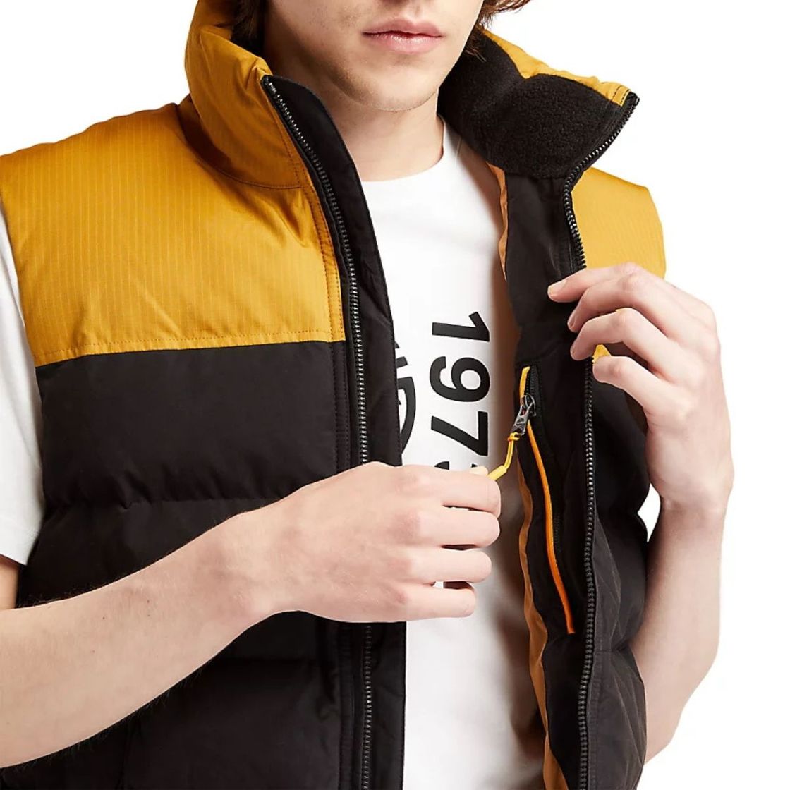 Timberland A22XM Welch Mnt Puffer Vest - Black, Combined - Sole