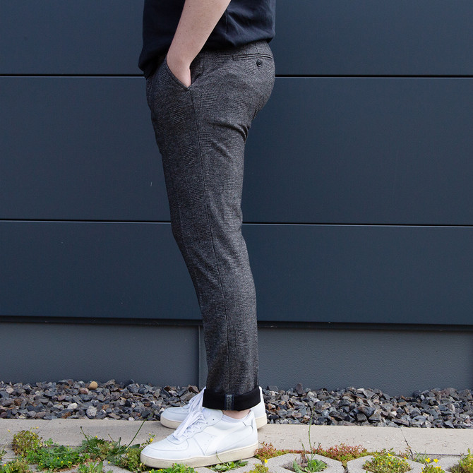 Mason's Torino Jog chinos Glenchec - Gray - Sole