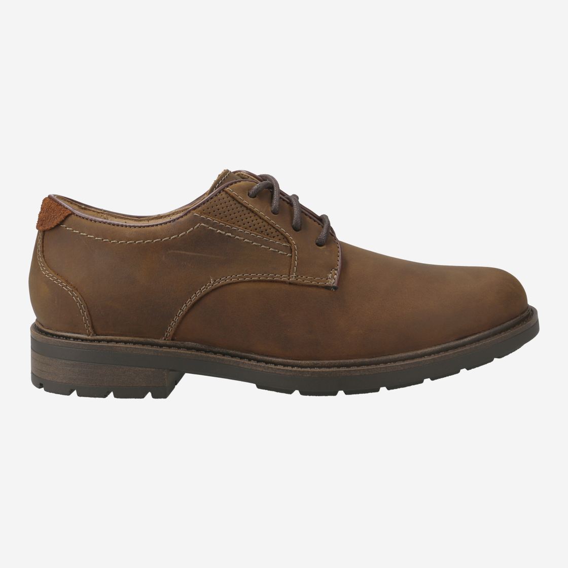 Clarks Un Shire Low - Brown - Rear View