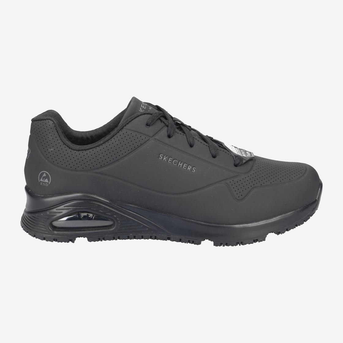 Skechers UNO SR - Black - Rear View