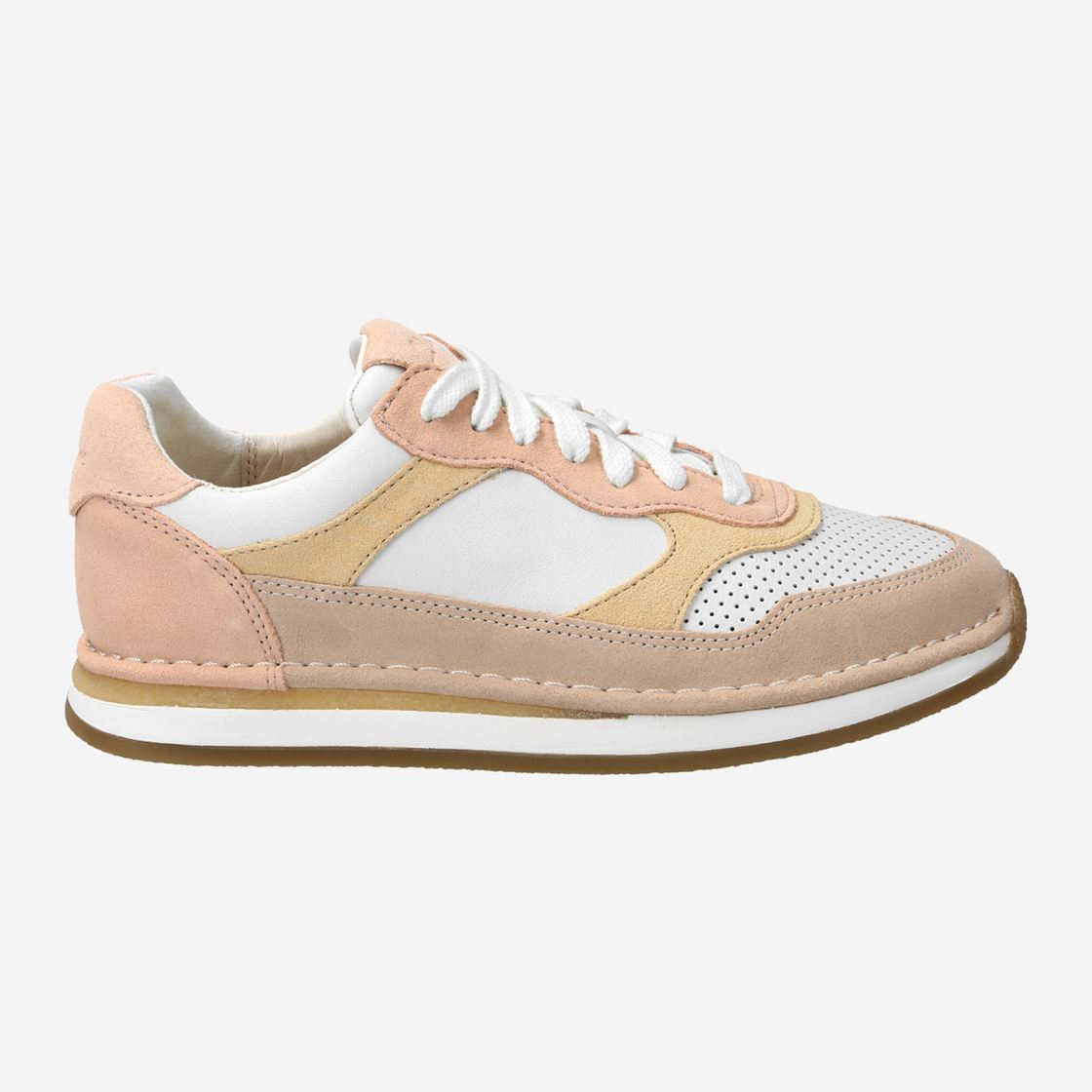 Clarks CraftRun Gate - Beige Combined - Front View