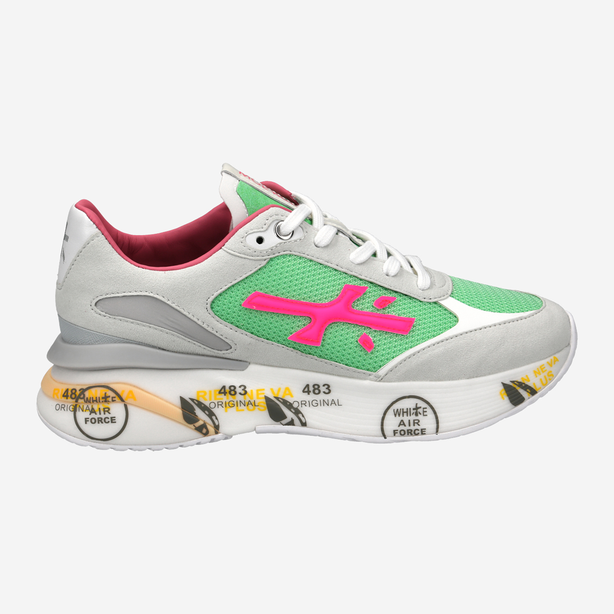 Premiata MOE RUN-D 6339 Sneakers in green combined buy online