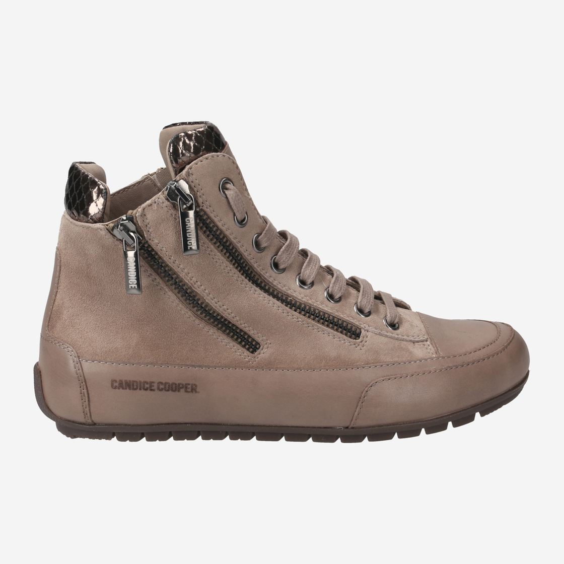Candice Cooper LUCIA ZIP - Brown / Taupe - Front view