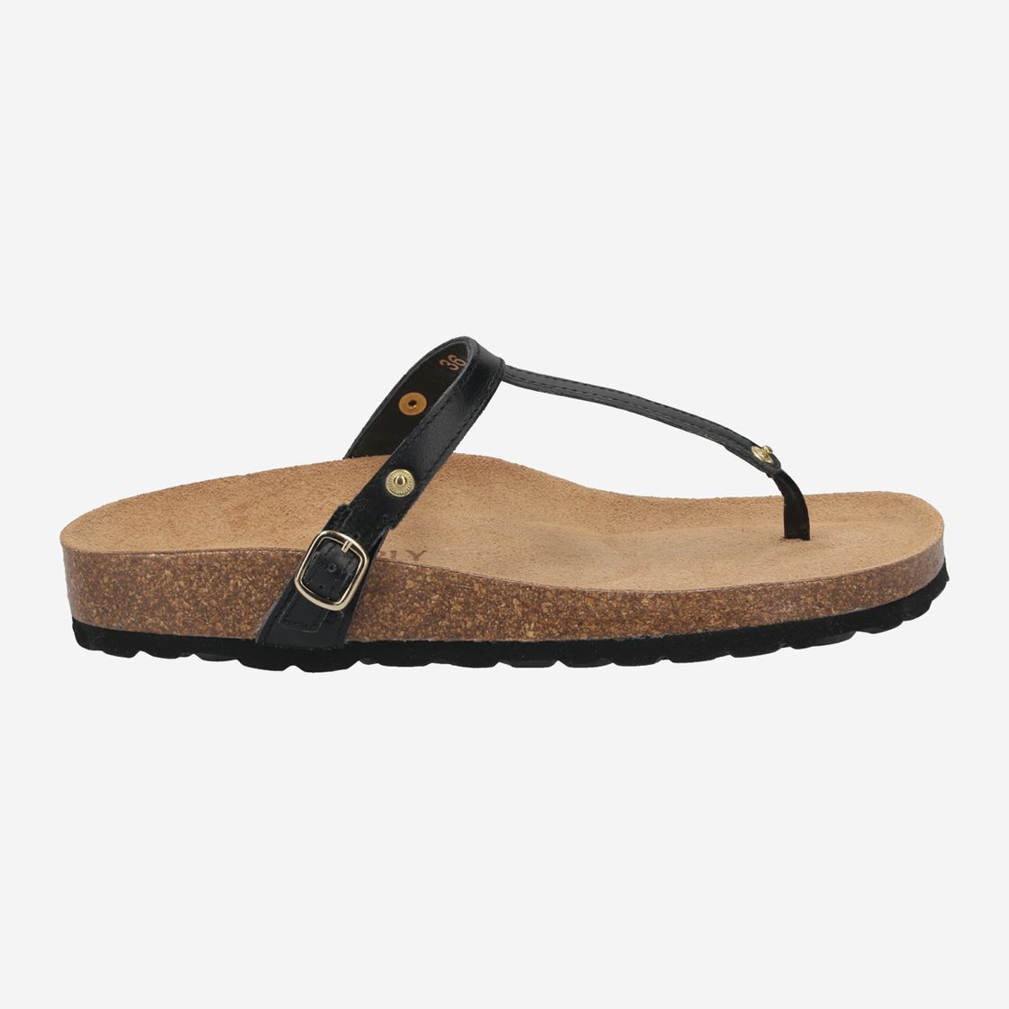 Hey Marley BASE SANDAL - Black - Back view