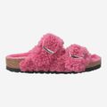 birkenstock ARIZONA BIG BUCKLE TEDDY - Pink - Back View