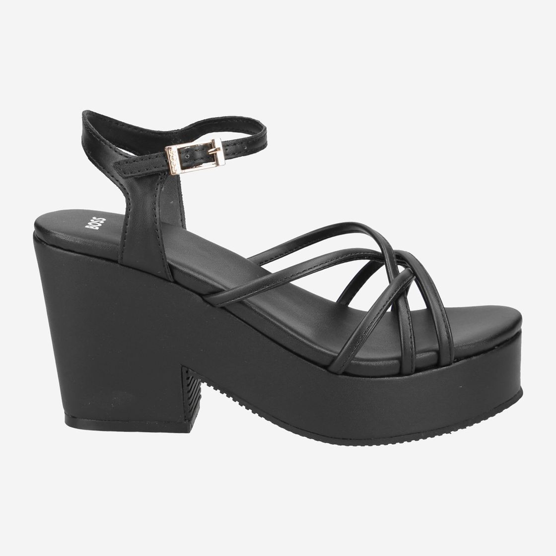 Boss CATE WEDGE SANDAL - Black - Front view