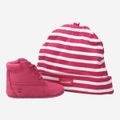 Timberland A6129 Crib Bootie with Hat VIV - Pink - Back view