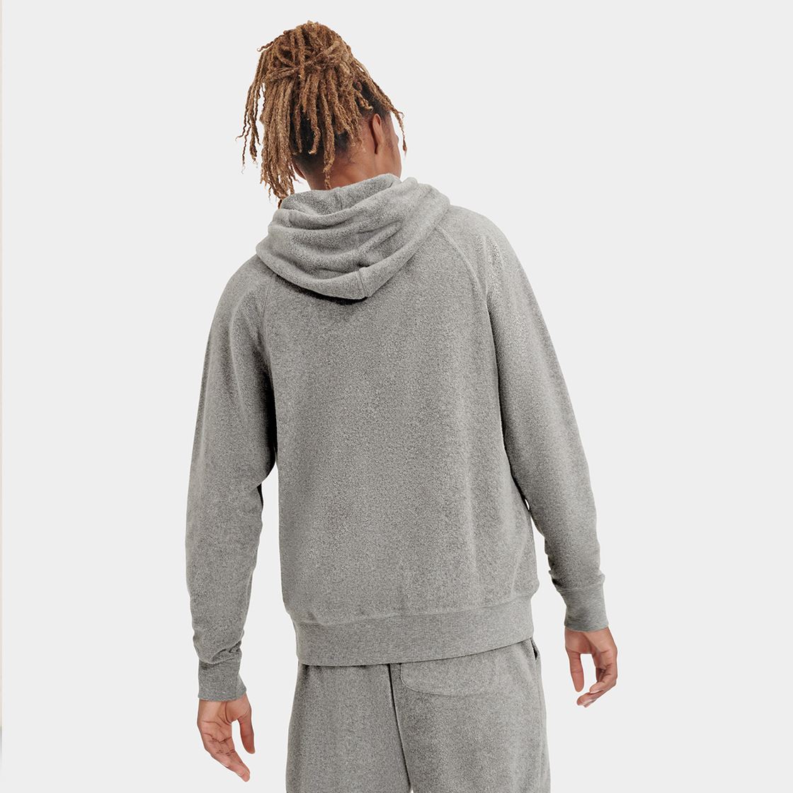 UGG australia TERRANCE HOODIE FL - Grey - Rear View