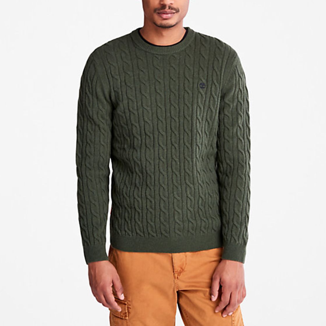 Timberland A2CEQ P-B Lambwool cable DUFFE - Green - Rear View