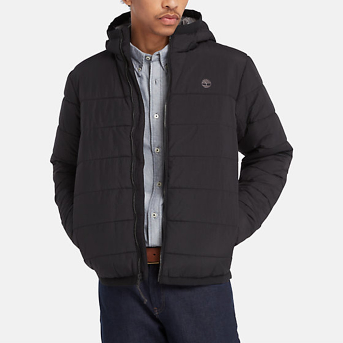 Timberland A6G39 Garfield Puffer Jkt BLAC - Black - Front View