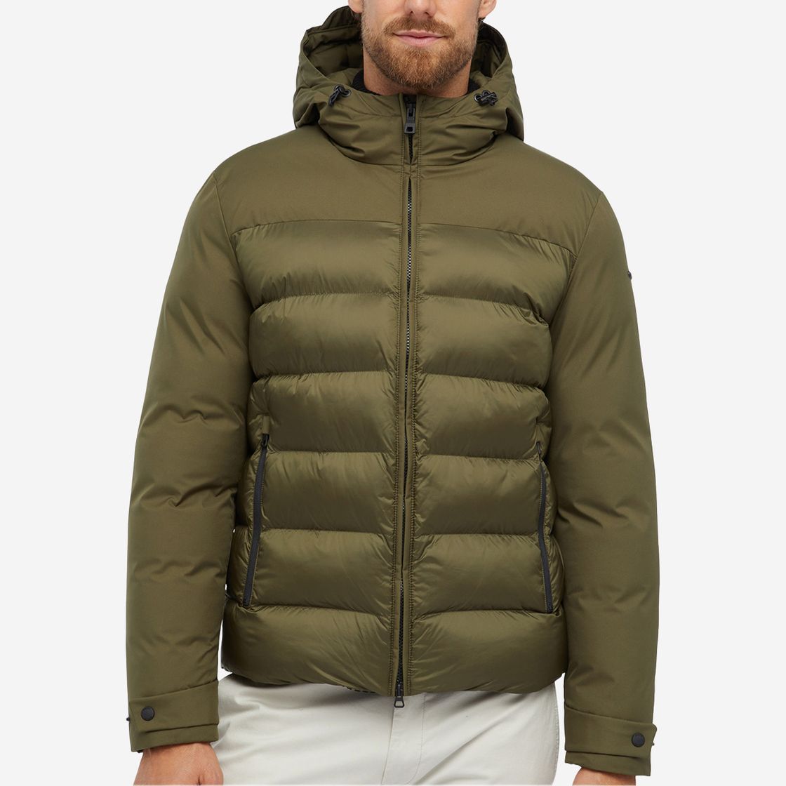 Geox SAPIENZA HOOD JACKET - Green - Back view