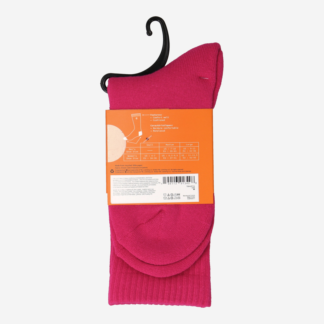 Timberland A2PYG 1PP TB Color Blast FC Cr - Pink/ Red - Rear View