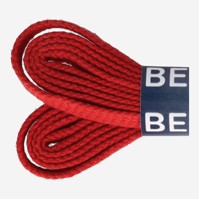 8856 120 Flat laces wide - red - back view
