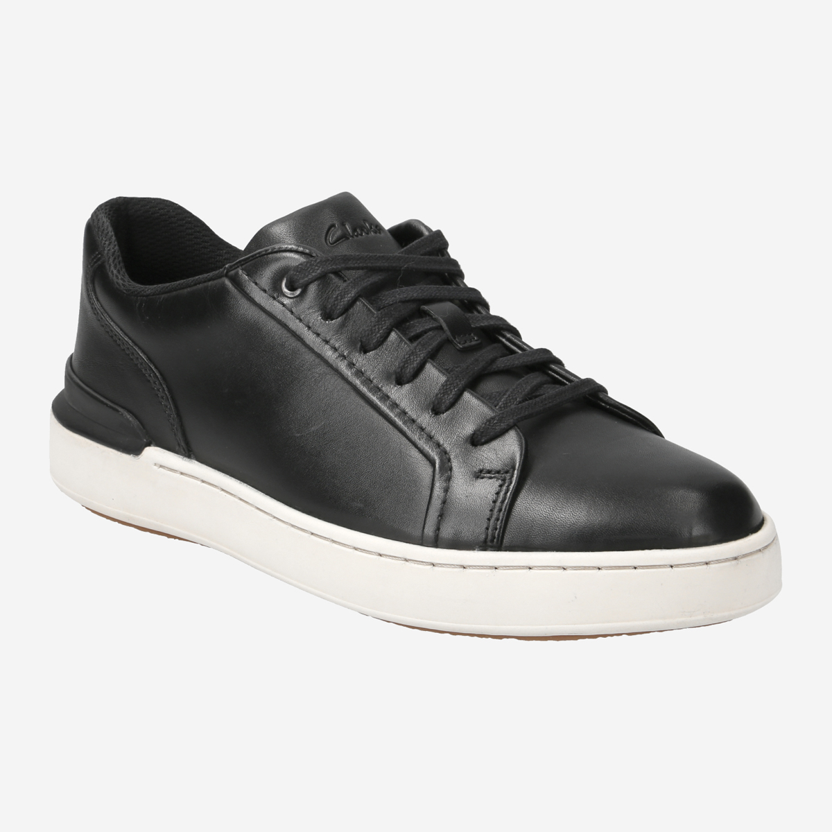 Black sneakers with white 2024 line