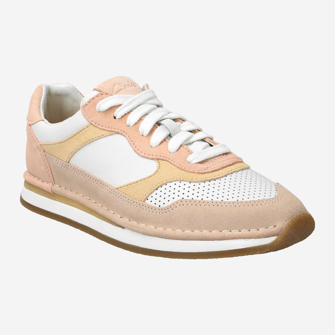 Clarks CraftRun Gate - Beige Combined - Front View