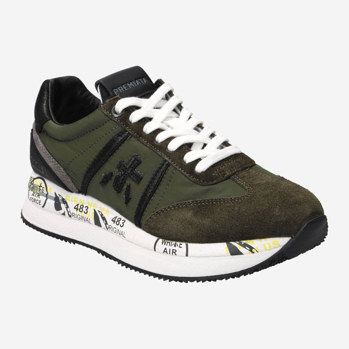 スニーカー Premiata CONNY SNEAKERS Sneaker Premiata Conny in beige fabric and suede