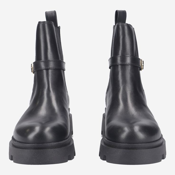 Zara - Studded Faux Patent Leather Ankle Boots - Black - Unisex