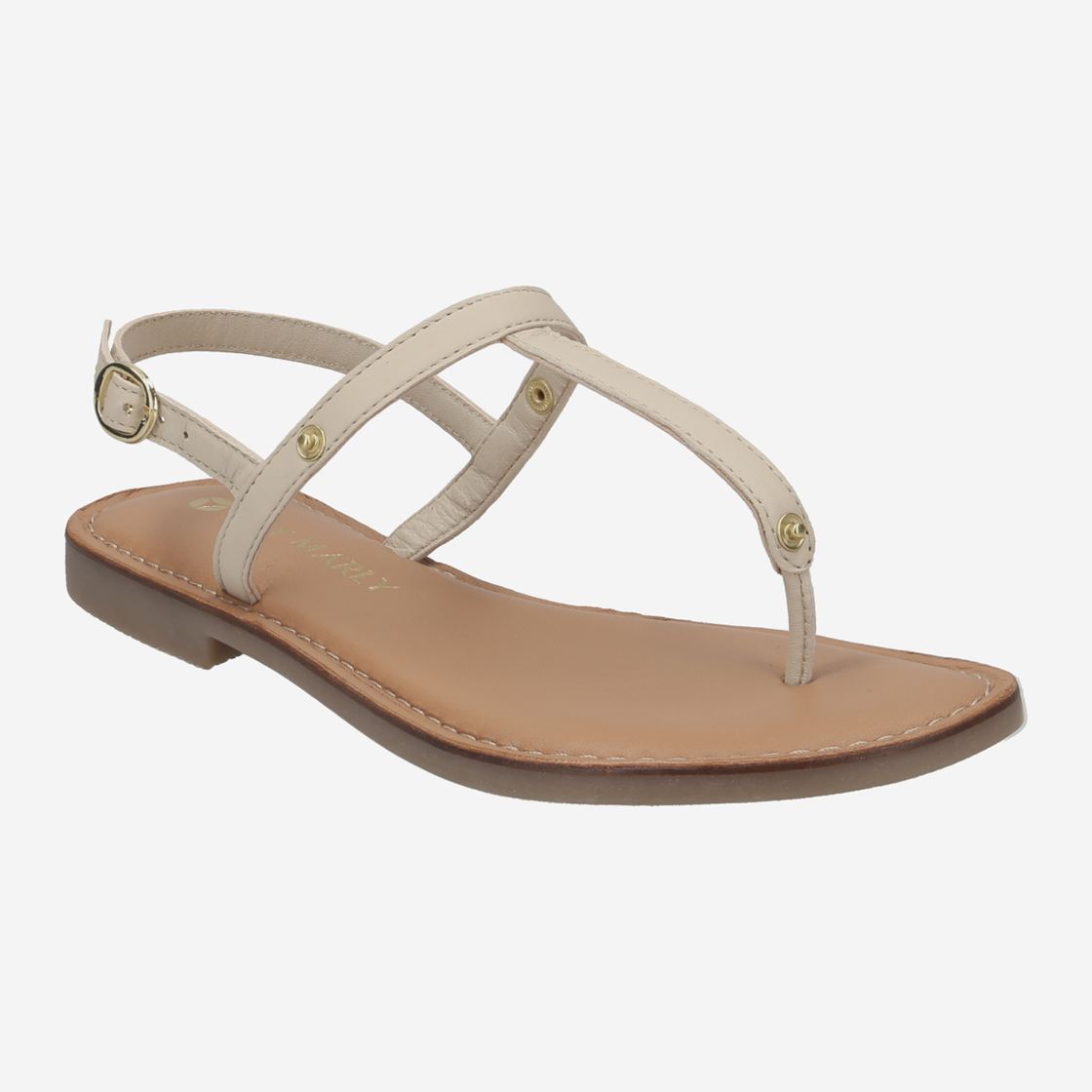 Hey Marley BASE SANDAL - Beige - Front View