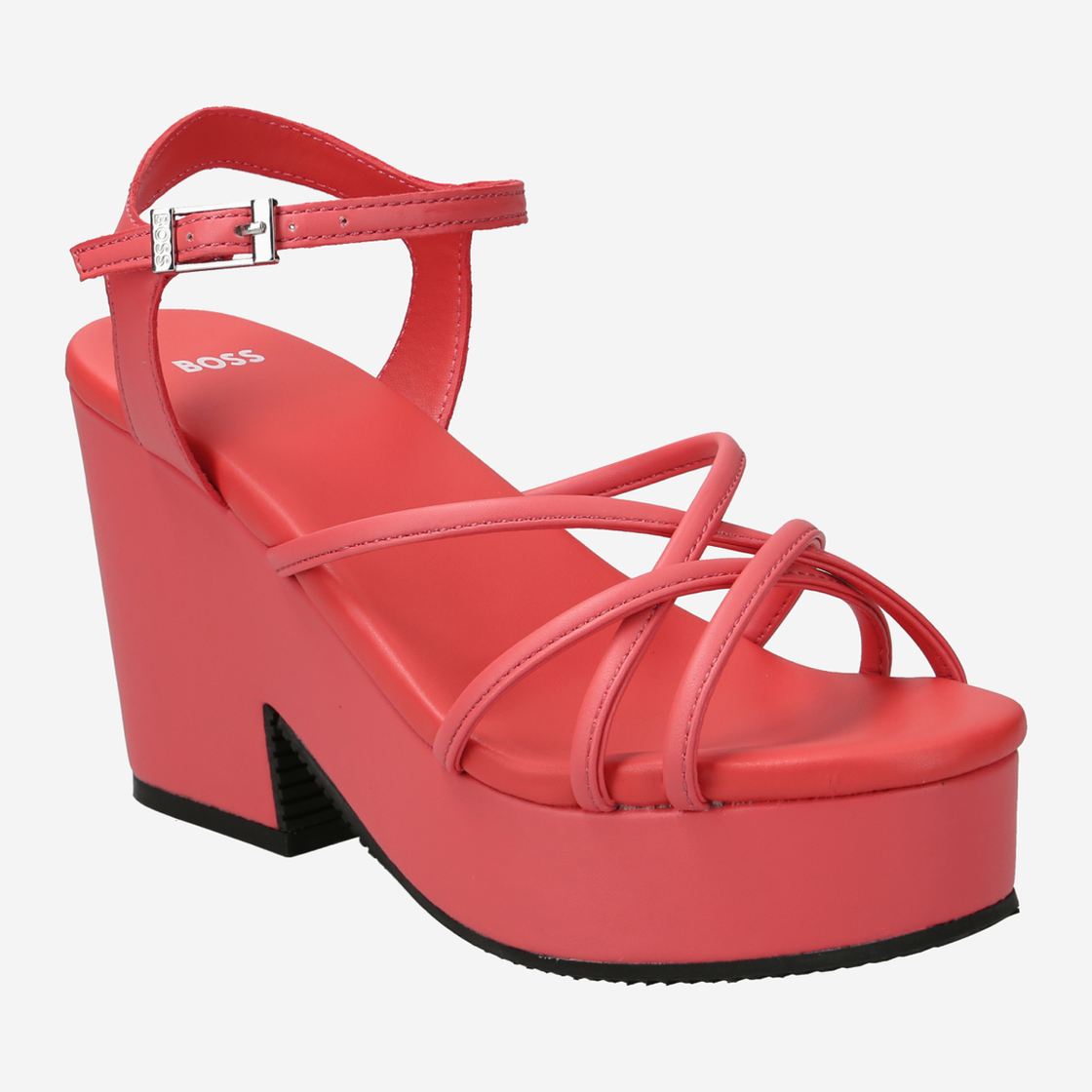 Boss CATE WEDGE SANDAL - Pink - Side View