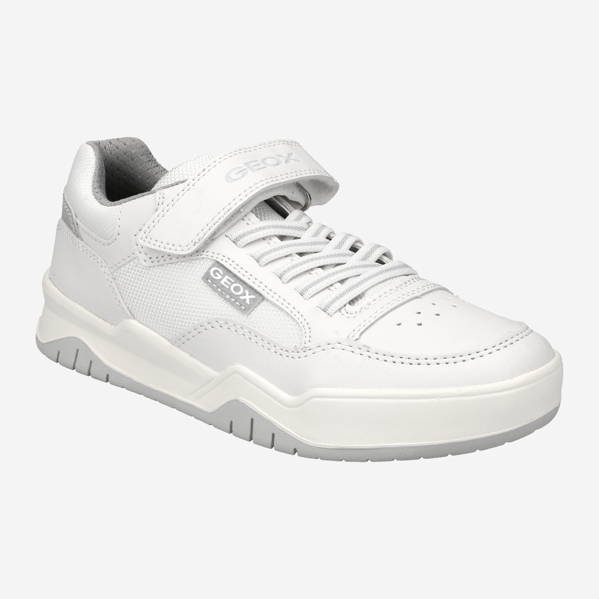 Geox white trainers deals