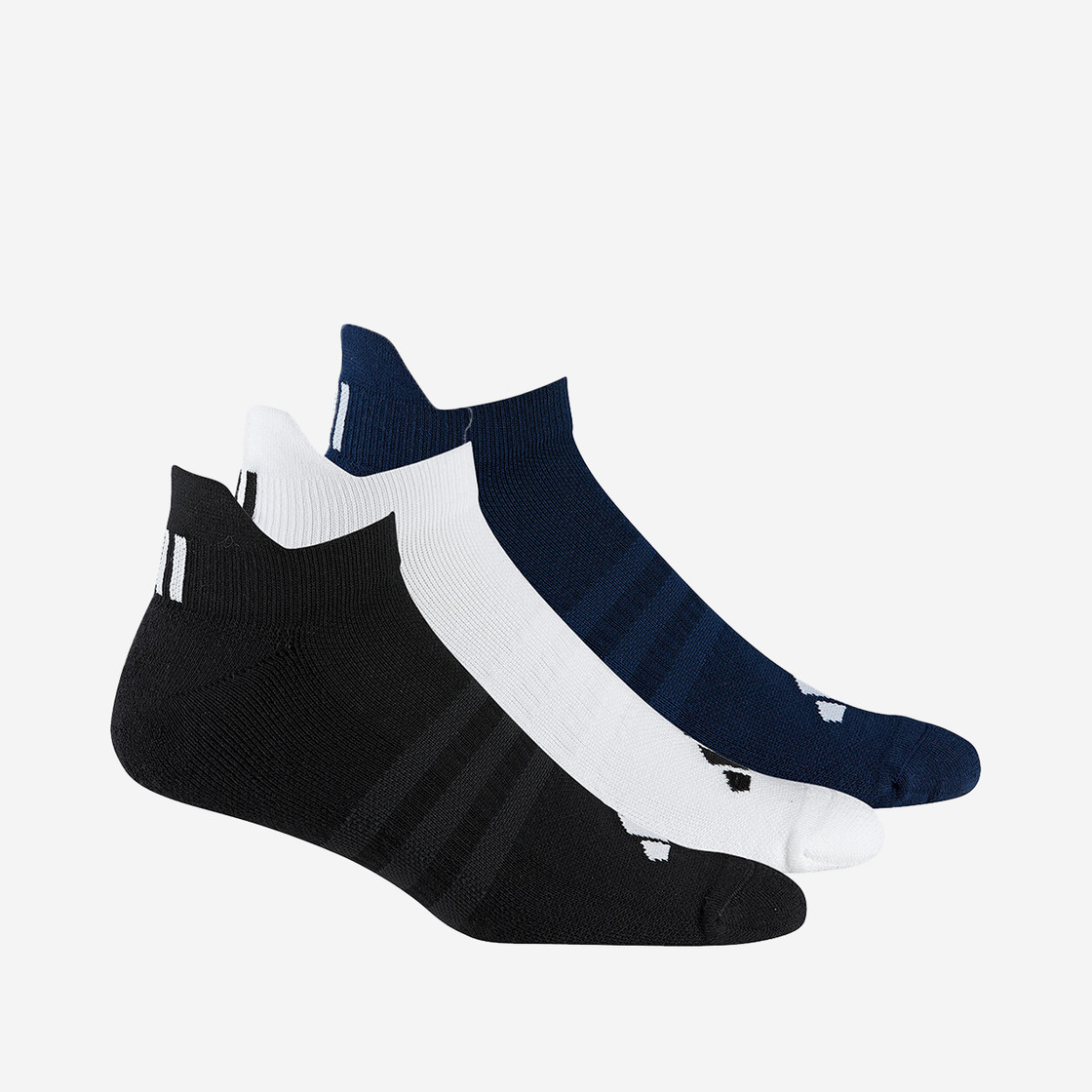 Adidas 3 PK ANKLE - Schwarz, kombiniert - Frontansicht