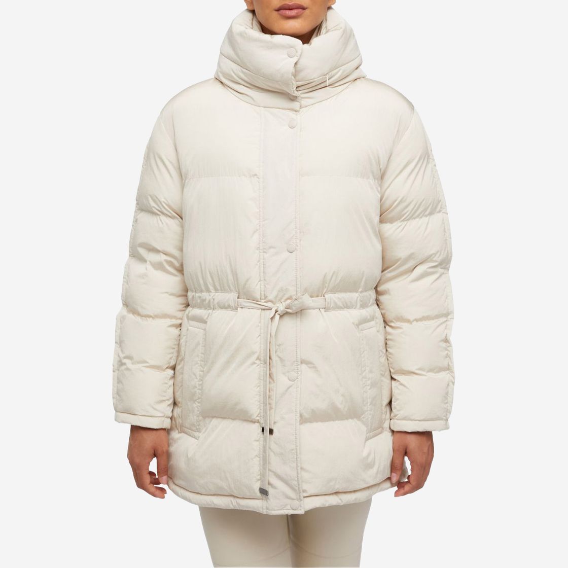 Geox SKYELY MID PARKA - White - Front view