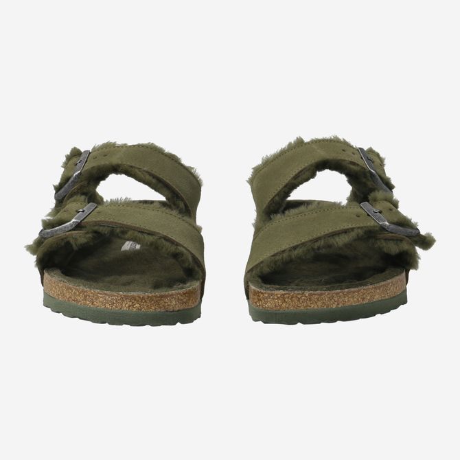 birkenstock ARIZONA SHEARLING - Green - Front view