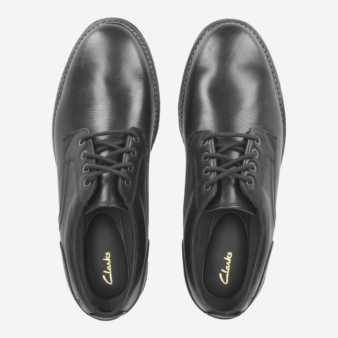 Clarks Batcombe Tie - Black - Side View