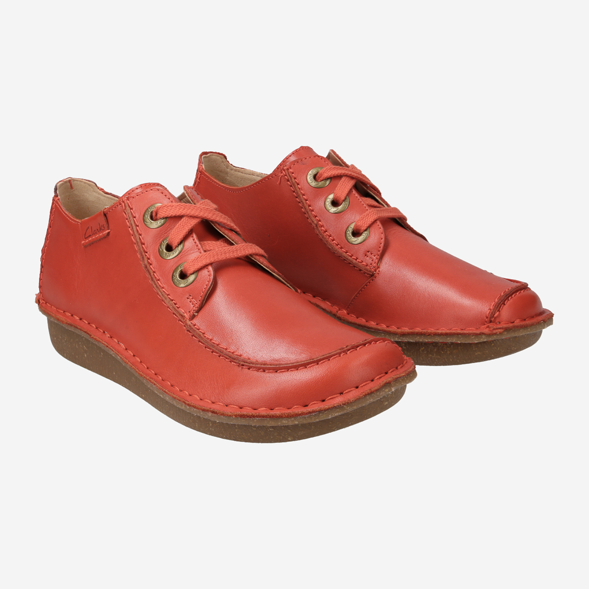 Clarks Funny Dream Grenadine 26171925 4 Lace up shoes in red grenadine buy online