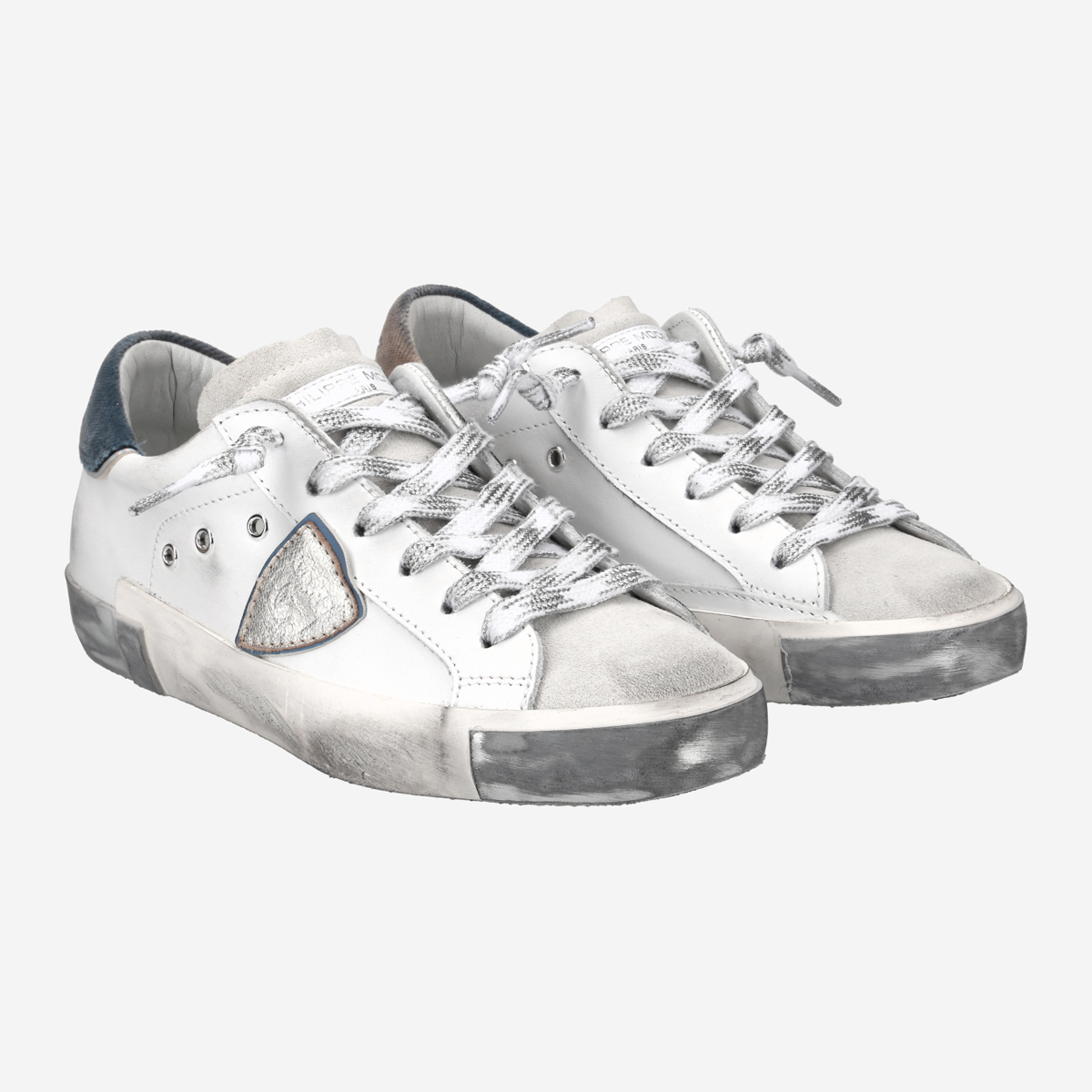 ★Philippe Model(Men)★PRSX Low★Canvas Vintage Philippe Model PRSX LOW Sneakers in white buy online