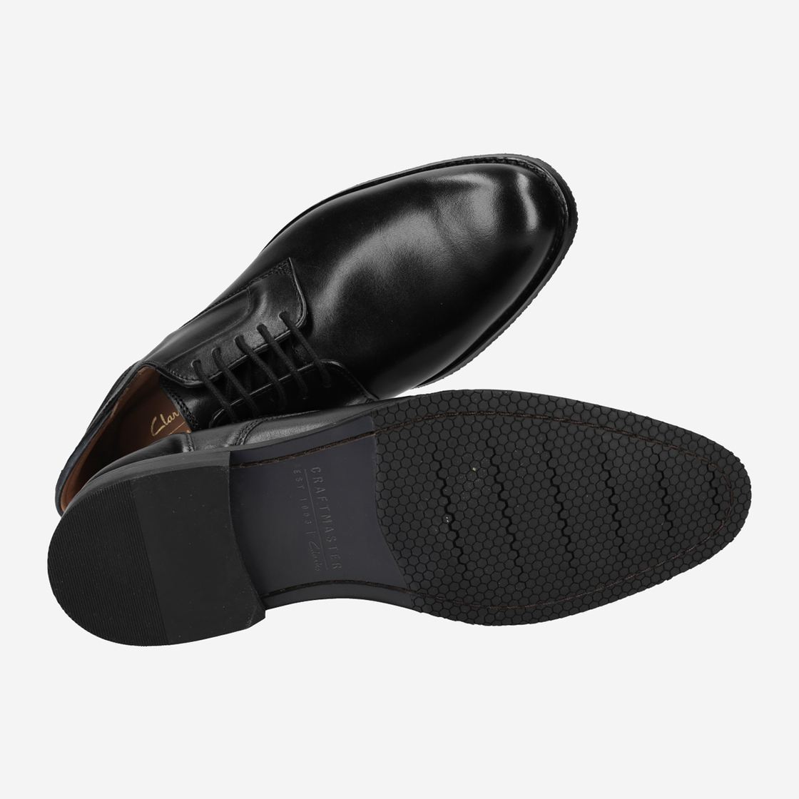 Clarks CraftArlo Lace - Black - Top View