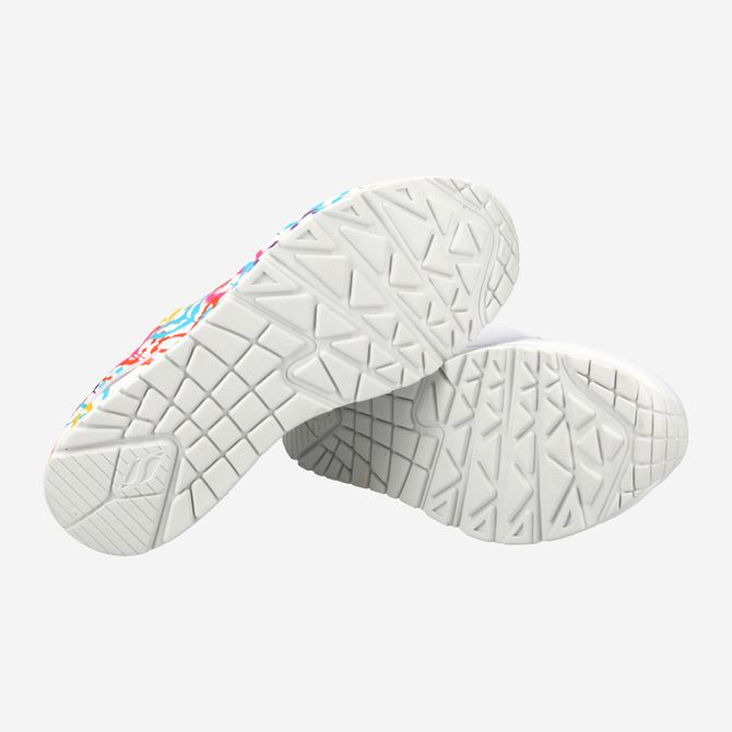 Skechers UNO HIGHLIGHT LOVE - White,combined - top view