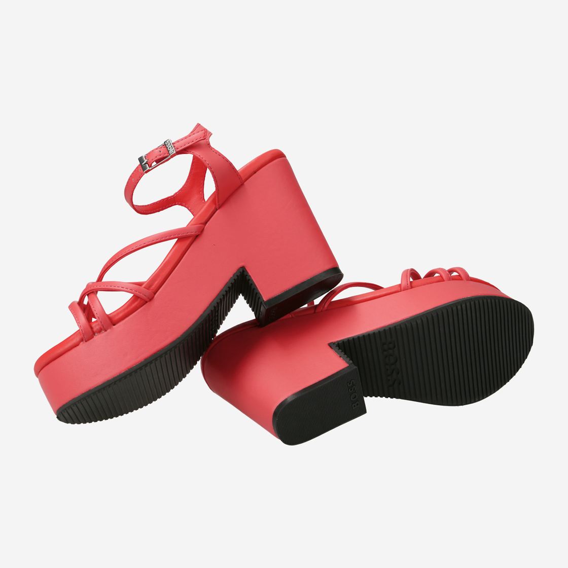 Boss CATE WEDGE SANDAL - Pink - Top View