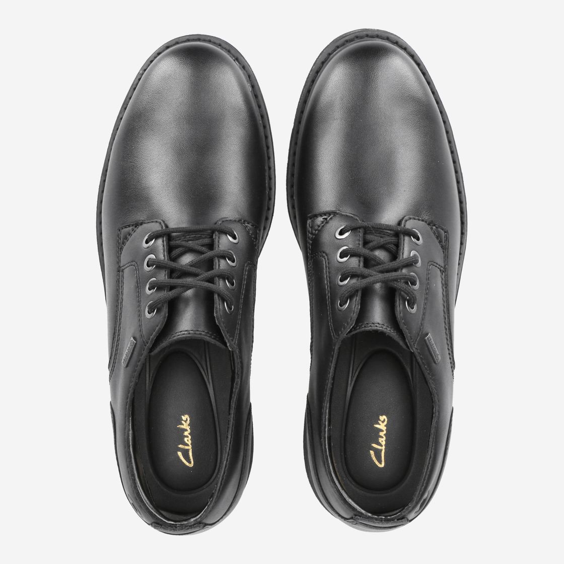 Clarks Batcombe TieGTX - Black - Rear View