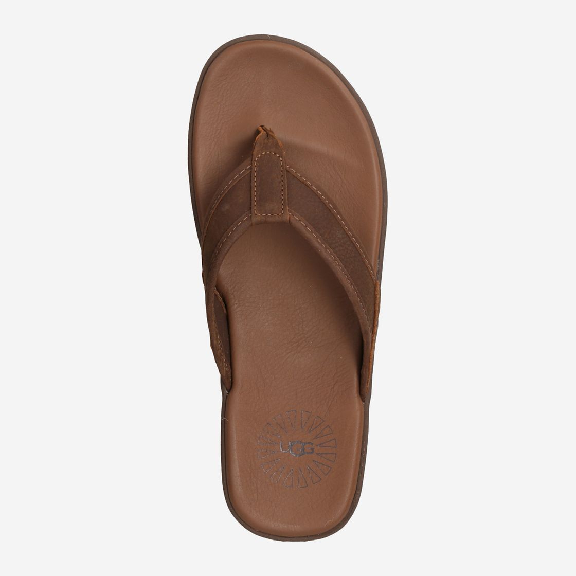 UGG australia SEASIDE FLIP LEATHER - Brown - Back view