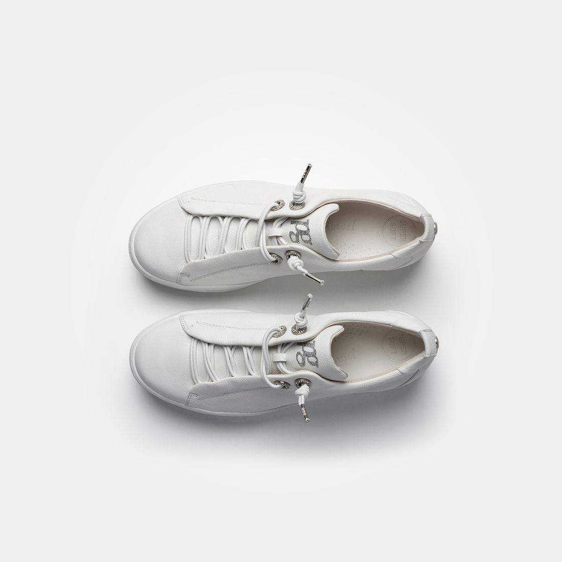 Paul Green 5417-045 - White / Silver - Rear View