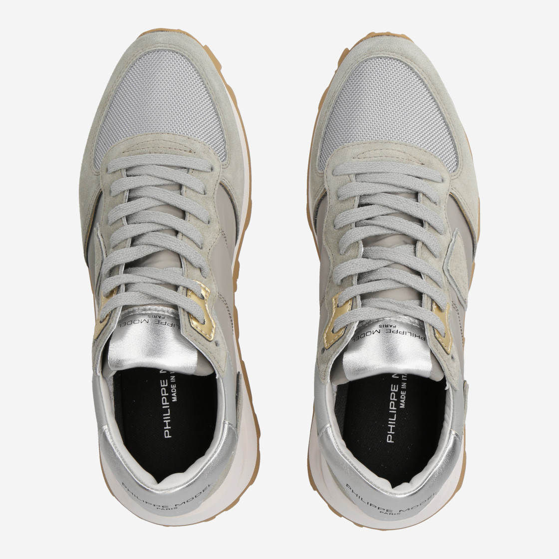 Philippe Model TROPEZ HAUTE LOW - Gray - Back view