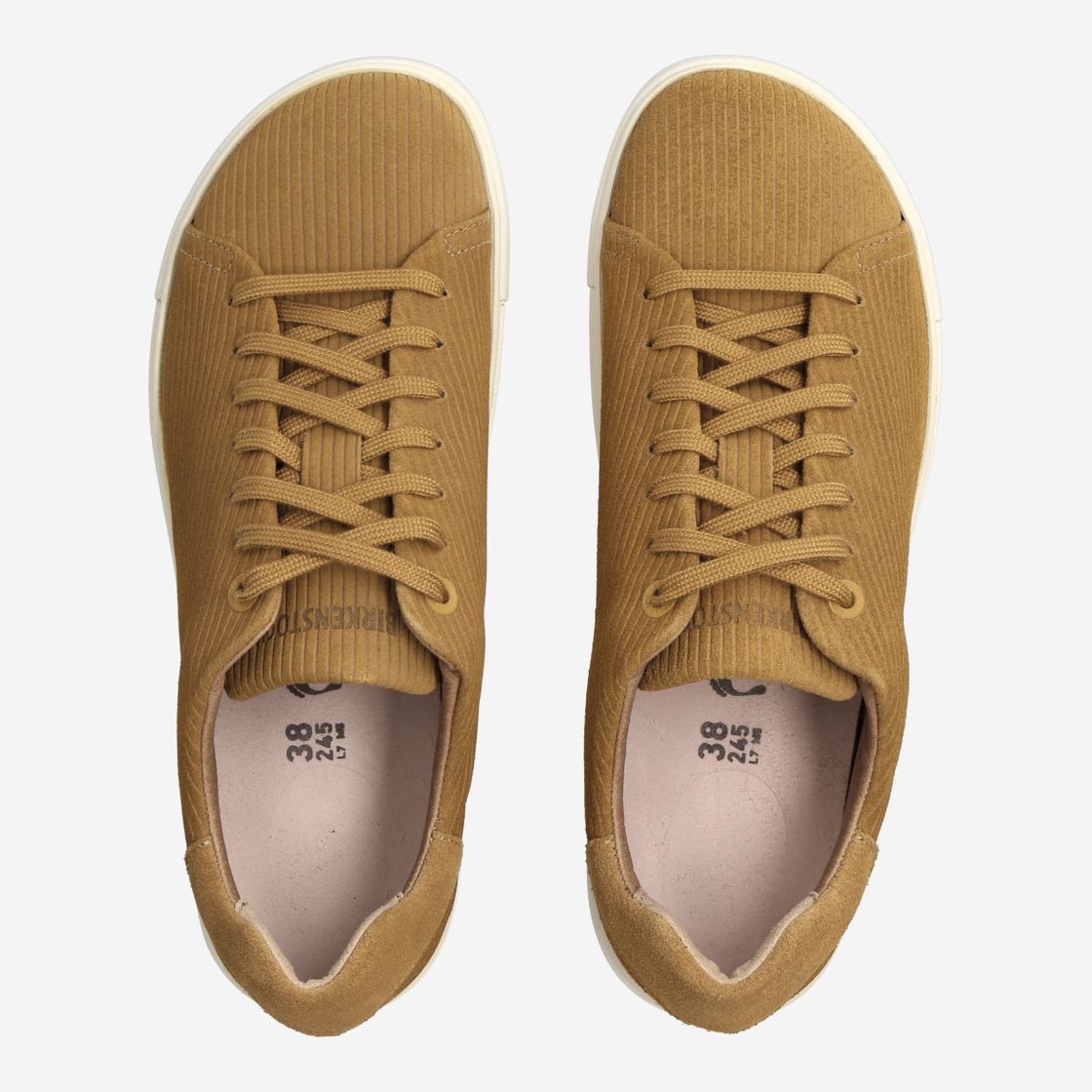 Men's tan suede trainers