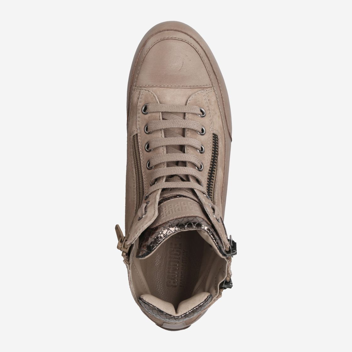 Candice Cooper LUCIA ZIP - Brown / Taupe - Rear View
