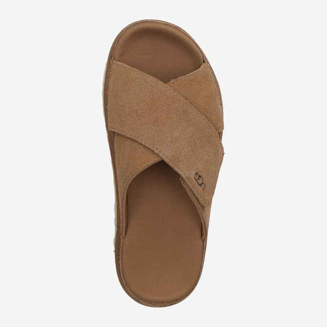 UGG australia GOLDENSTAR CROSS SLIDE - Brown - Sole