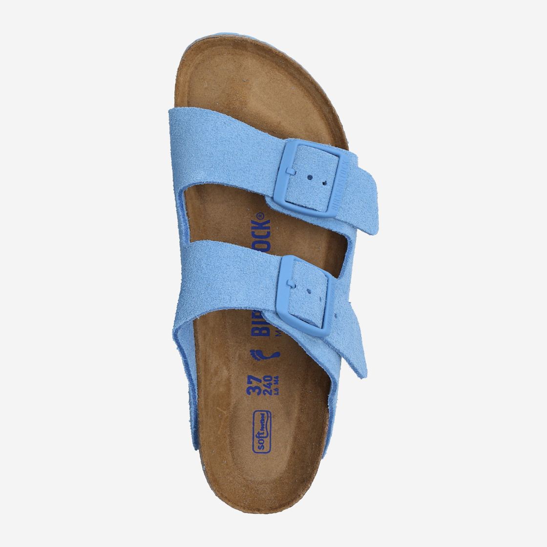 birkenstock ARIZONA SOFT FOOTBED - Blue - Rear View