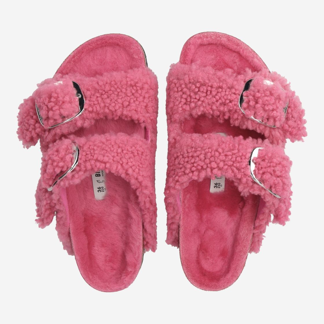 birkenstock ARIZONA BIG BUCKLE TEDDY - Pink - sole