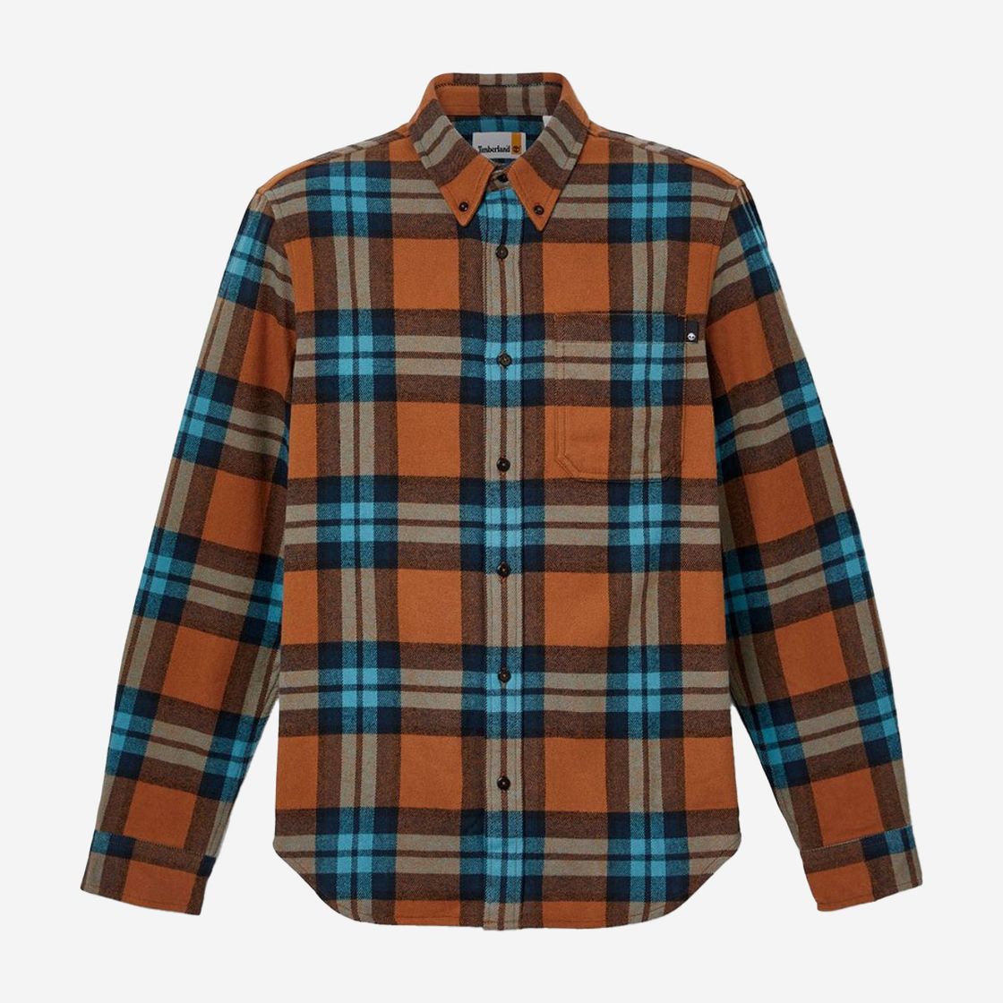 Timberland A6GKH LS Heavy Flannel Plaid A - Colorful/ Cognac/ Blue - Sole