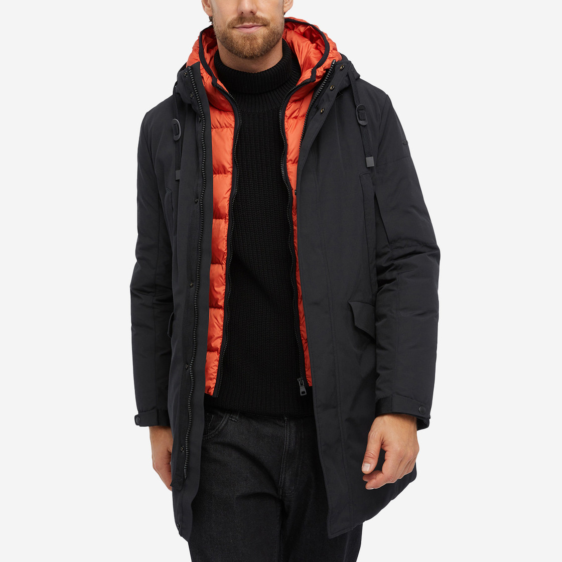 Geox VELLETRI PARKA - Black - Sole