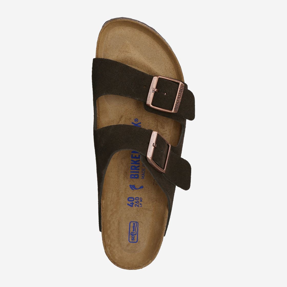 birkenstock ARIZONA SOFT FOOTBED - Brown / Mocha - Back view