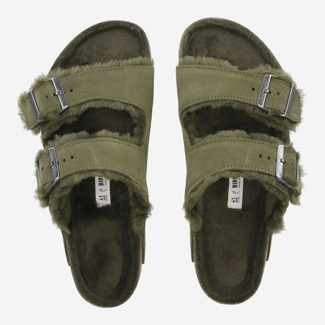 birkenstock ARIZONA SHEARLING - Green - Rear View