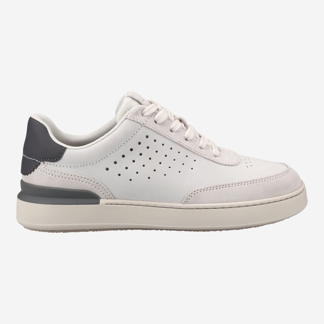 Clarks Courtlite Run - White - Side view